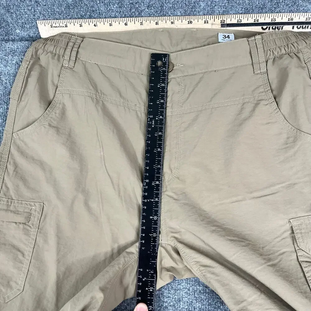 Cargo Pants Mens Size 34 Tan‎ Nylon Tactical Utility Hiking Outdoor Casual